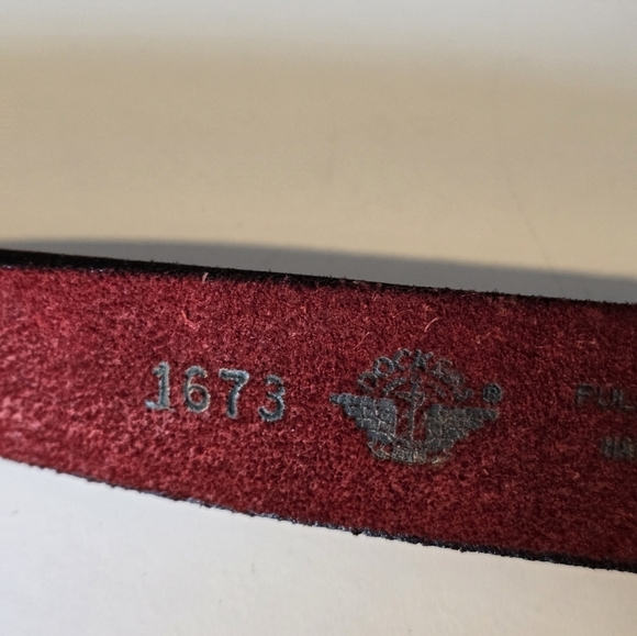 Dockers full grain cowhide leather belt color red size Large - Picture 7 of 7